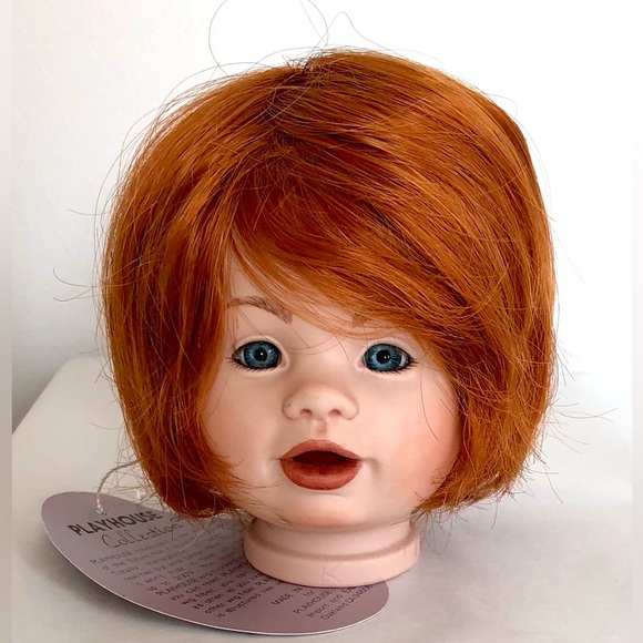 Doll wig, vibrant, red bob style red doll wig Size 10 by Playhouse collection - Picture 4 of 15